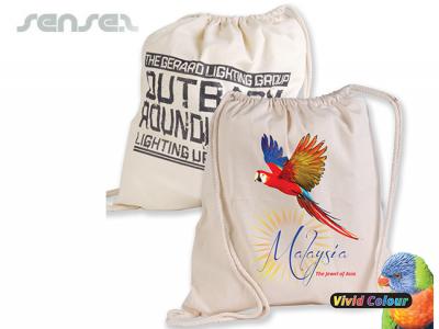 キャラコバッグ　-巾着型ライブラリースタイル